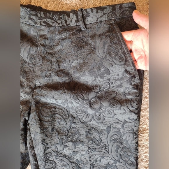 INC International Concepts Black Floral Patterned Pants NWT - Picture 4 of 12